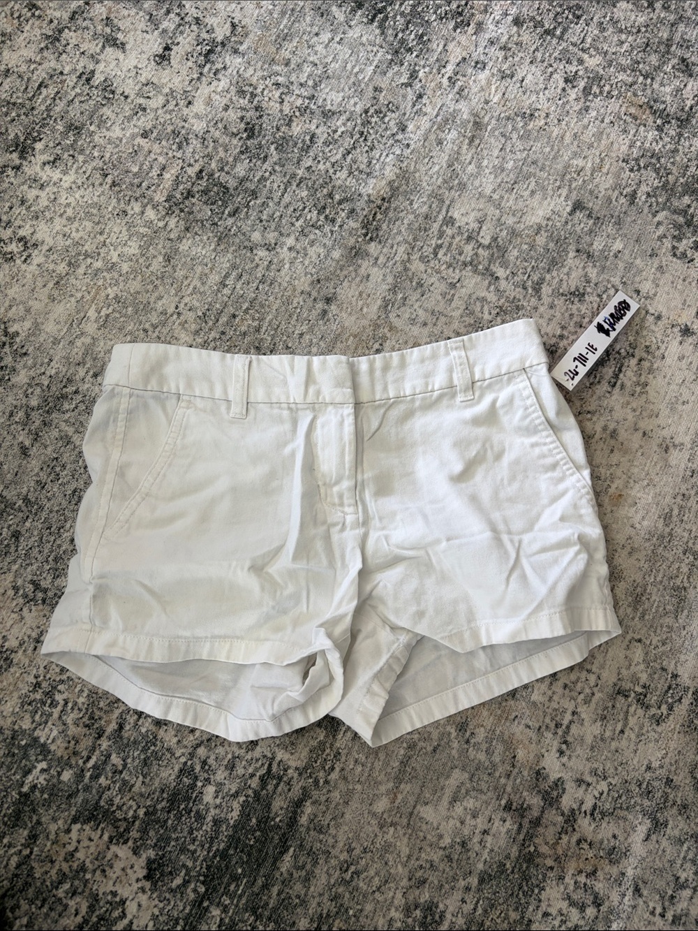 J. Crew White High-Rise Casual Shorts
